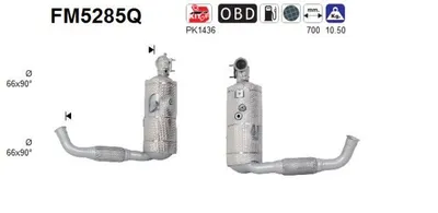 Soot/Particulate Filter, exhaust system Ford TRANSIT CONNECT V408 Box Body/MPV · Ford TRANSIT CONNECT MPV · Ford TOURNEO CONNECT / GRAND TOURNEO CONNECT V408 MPV