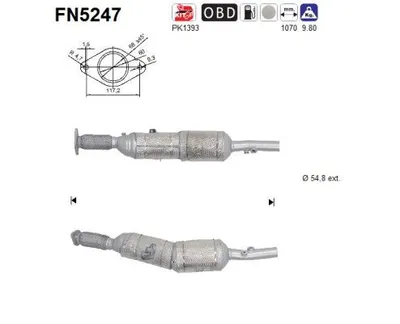 Soot/Particulate Filter, exhaust system Renault ESPACE V · Renault TALISMAN · Renault TALISMAN Grandtour