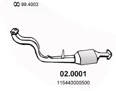 Catalytic Converter Alfa Romeo SPIDER · Alfa Romeo 33