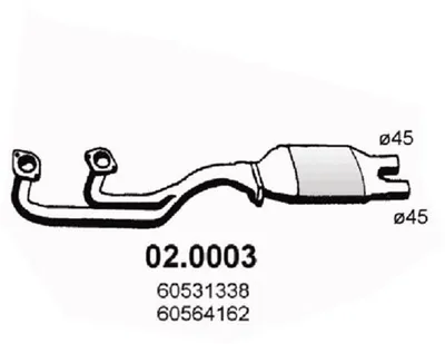 Catalytic Converter Alfa Romeo 75