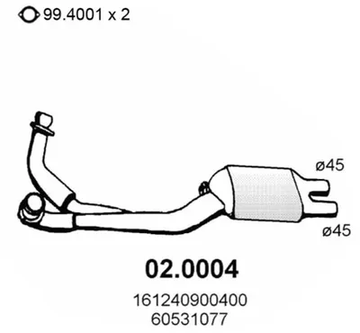 Catalytic Converter Alfa Romeo 75