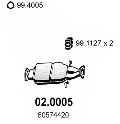 Catalytic Converter Alfa Romeo 155