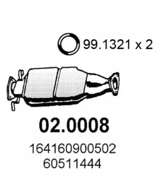 Catalytic Converter Alfa Romeo 164