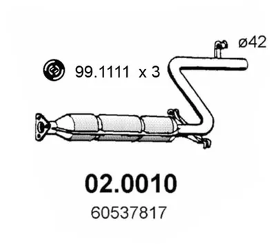 Catalytic Converter Alfa Romeo 33 · Alfa Romeo 33 Sportwagon · Alfa Romeo ALFASUD Sprint