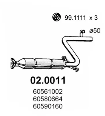Catalytic Converter Alfa Romeo 33 · Alfa Romeo 33 Sportwagon