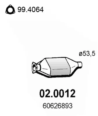 Catalytic Converter Alfa Romeo 145 · Alfa Romeo 155 · Alfa Romeo 146