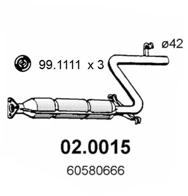 Catalytic Converter Alfa Romeo 33 · Alfa Romeo 33 Sportwagon