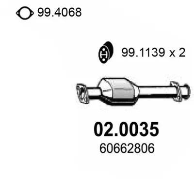 Catalytic Converter Alfa Romeo 166