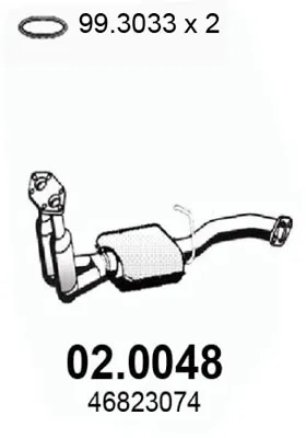 Catalytic Converter Alfa Romeo 155 · Alfa Romeo 156 · Alfa Romeo 156 Sportwagon