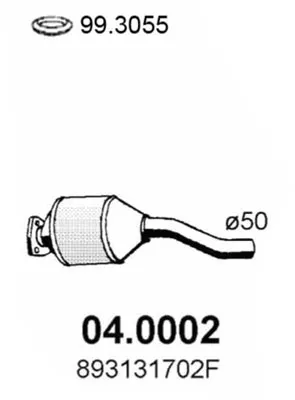 Catalytic Converter Audi 80 B4 Saloon · Audi 80 B4 Avant · Audi 80 B3 Saloon