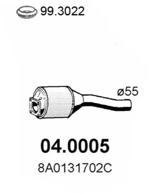 Catalytic Converter Audi 80 B4 Saloon · Audi 80 B4 Avant · Audi 80 B3 Saloon
