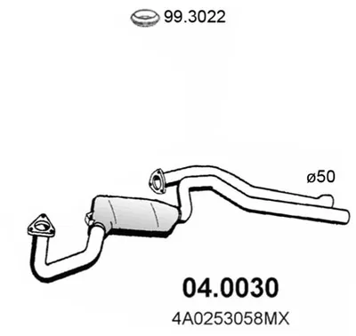 Catalytic Converter Audi A6 C4 · Audi A6 C4 Avant