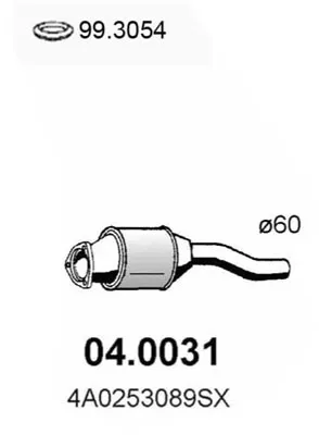 Catalytic Converter Audi 100 C4 Saloon · Audi 100 C4 Avant · Audi A6 C4