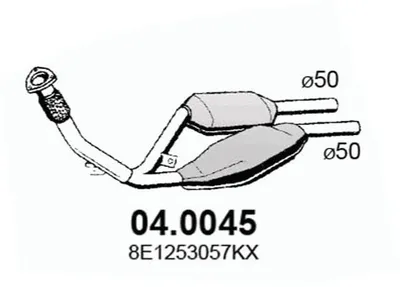 Catalytic Converter Audi A4 B6 · Audi A4 B6 Avant