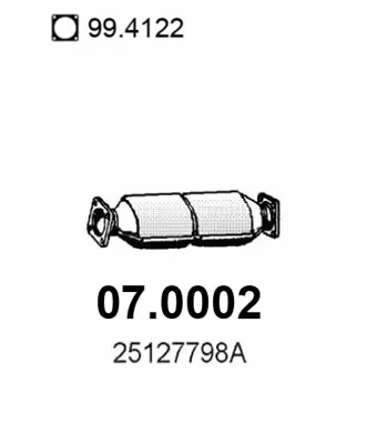 Catalytic Converter Daewoo ESPERO · Daewoo NEXIA · Daewoo NEXIA Saloon
