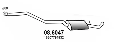Centre Muffler Bmw 1