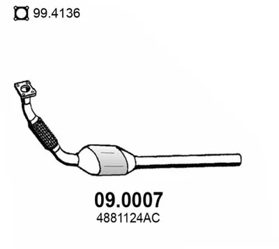 Catalytic Converter Chrysler VOYAGER IV