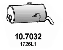 Rear Muffler Citroën SAXO · Citroën SAXO Hatchback van · Opel VECTRA C Estate