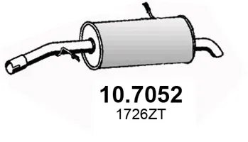 Rear Muffler Citroën C3 I · Citroën C3 Pluriel · Citroën C2