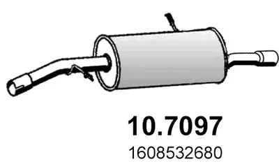 Rear Muffler Citroën C3 II · Citroën DS3 · Citroën DS3 Convertible