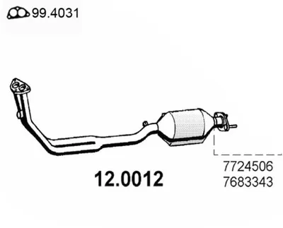 Catalytic Converter Fiat UNO