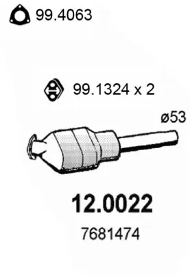 Catalytic Converter Fiat TIPO