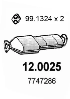 Catalytic Converter Alfa Romeo 145 · Alfa Romeo 155 · Alfa Romeo 146
