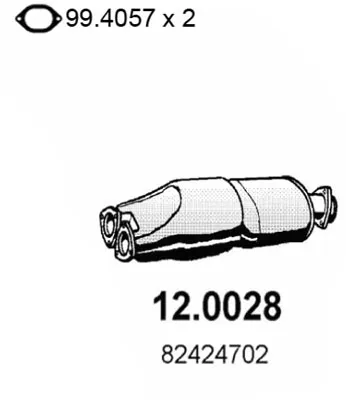 Catalytic Converter Fiat CROMA · Lancia THEMA · Lancia THEMA SW