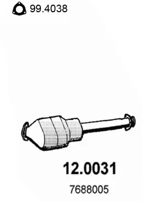 Catalytic Converter Fiat COUPE · Lancia DEDRA · Lancia DELTA II