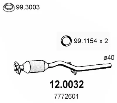Catalytic Converter Fiat UNO