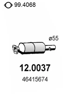 Catalytic Converter Fiat BRAVO I · Fiat MAREA · Fiat MAREA Weekend