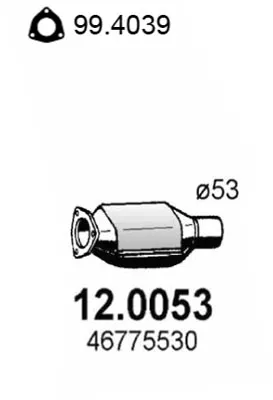 Catalytic Converter Fiat BRAVA · Fiat BRAVO I · Fiat MAREA