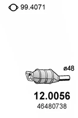 Catalytic Converter Fiat PALIO · Fiat PALIO Weekend · Fiat STRADA Pickup