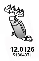 Catalytic Converter Fiat 500