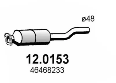 Catalytic Converter Fiat FIORINO Box Body/MPV · Fiat FIORINO Pick up