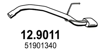 Exhaust Pipe Fiat 500