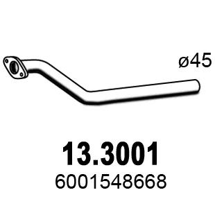 Exhaust Pipe Renault LOGAN I · Renault LOGAN I Estate · Dacia LOGAN