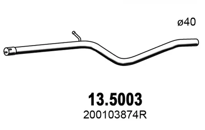 Exhaust Pipe Renault LOGAN I Estate · Dacia LOGAN MCV · Dacia LOGAN EXPRESS