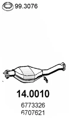 Catalytic Converter Ford ESCORT V · Ford ESCORT V Turnier · Ford ESCORT V Saloon