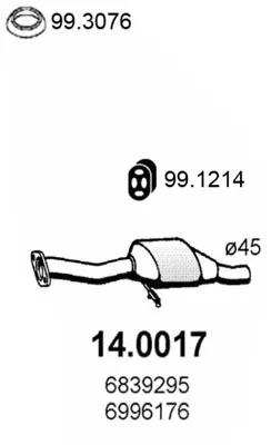 Catalytic Converter Ford FIESTA III · Ford FIESTA Box Body/MPV · Ford FIESTA Hatchback Van
