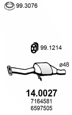 Catalytic Converter Ford FIESTA III · Ford FIESTA Box Body/MPV