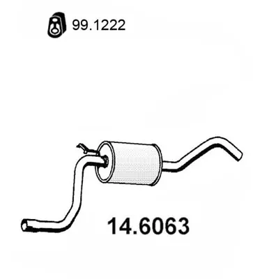 Centre Muffler Ford FIESTA III