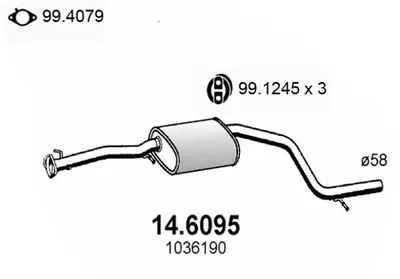 Centre Muffler Ford MONDEO II · Ford MONDEO II Turnier · Ford MONDEO II Saloon