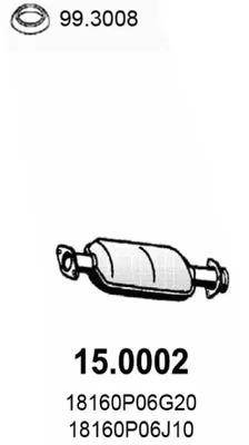 Catalytic Converter Honda CIVIC V Saloon · Honda CONCERTO · Honda CIVIC VI Hatchback