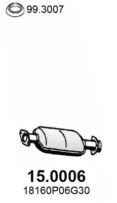 Catalytic Converter Honda CRX II · Honda CIVIC V Saloon · Honda CONCERTO