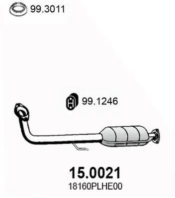 Catalytic Converter Honda CIVIC VII Hatchback · Honda CIVIC VII Coupe · Honda CIVIC VII Saloon