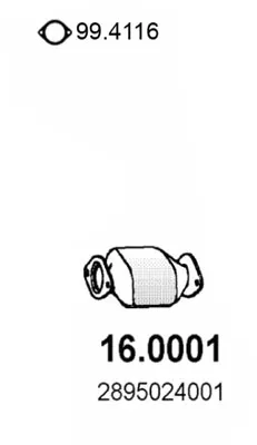 Catalytic Converter Hyundai PONY · Hyundai PONY / EXCEL Saloon · Hyundai S COUPE