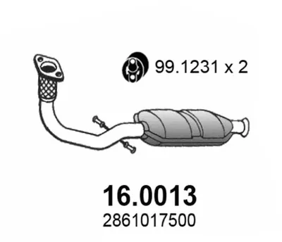 Catalytic Converter Hyundai MATRIX