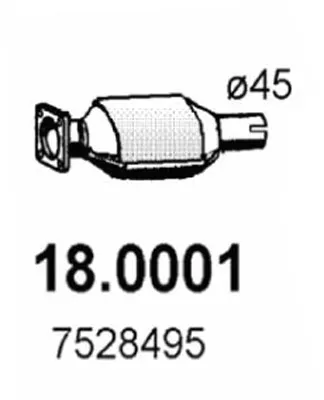 Catalytic Converter Citroën SAXO · Peugeot 106 II