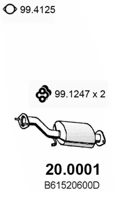 Catalytic Converter Mazda MX-3 · Mazda 323 F IV · Mazda 323 C IV